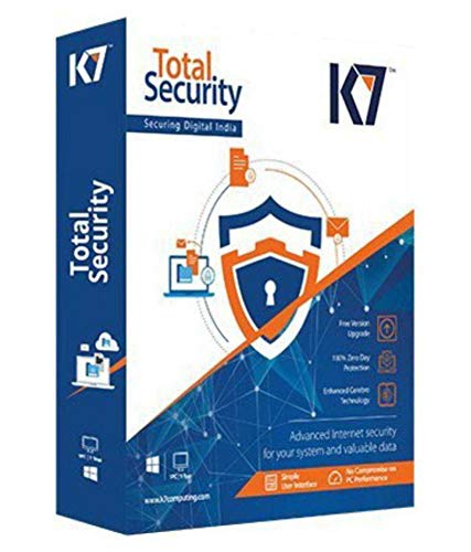 K7 TOTAL SECURITY
1 USER 3 YEARS